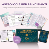 Astrologia per Principianti: Guida Spirituale | Guida di 65 pagine + Domande di journaling + Carte didattiche | Modello Canva Modificabile | Licenza di Rivendita (PLR) Inclusa