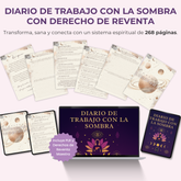 Diario de Trabajo con la Sombra – 268 Páginas | Plantilla Editable en Canva + Ejercicios Guiados + Derechos de Reventa Privados (PLR)